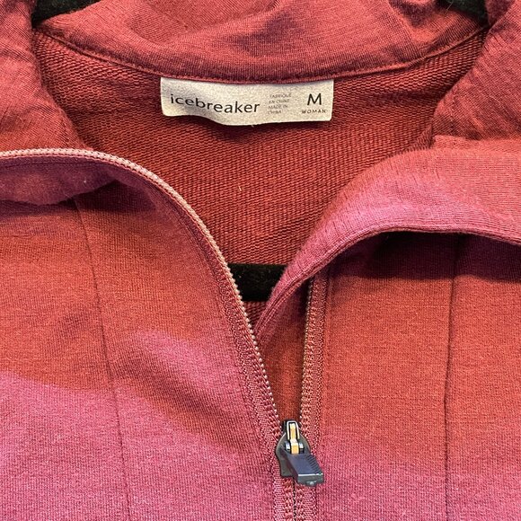 Icebreaker Women's Merino 260 Quantum Long Sleeve Zip Hoodie Medium - Picture 1 of 10